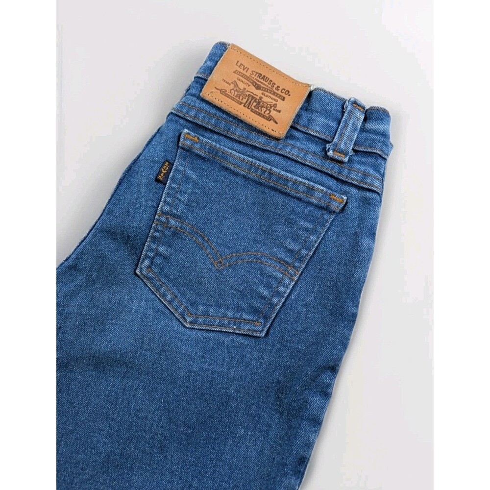 Vintage Levis Girls 14 Blue Denim Black Tab Straight Leg Jeans Y2K Retro USA